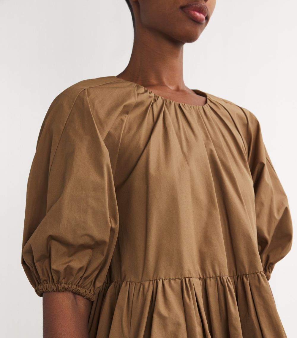 Max Mara Max Mara Cotton Puff-Sleeve Mini Dress