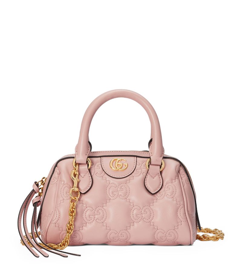 Gucci Gucci Small Matelassé Leather GG Top-Handle Bag