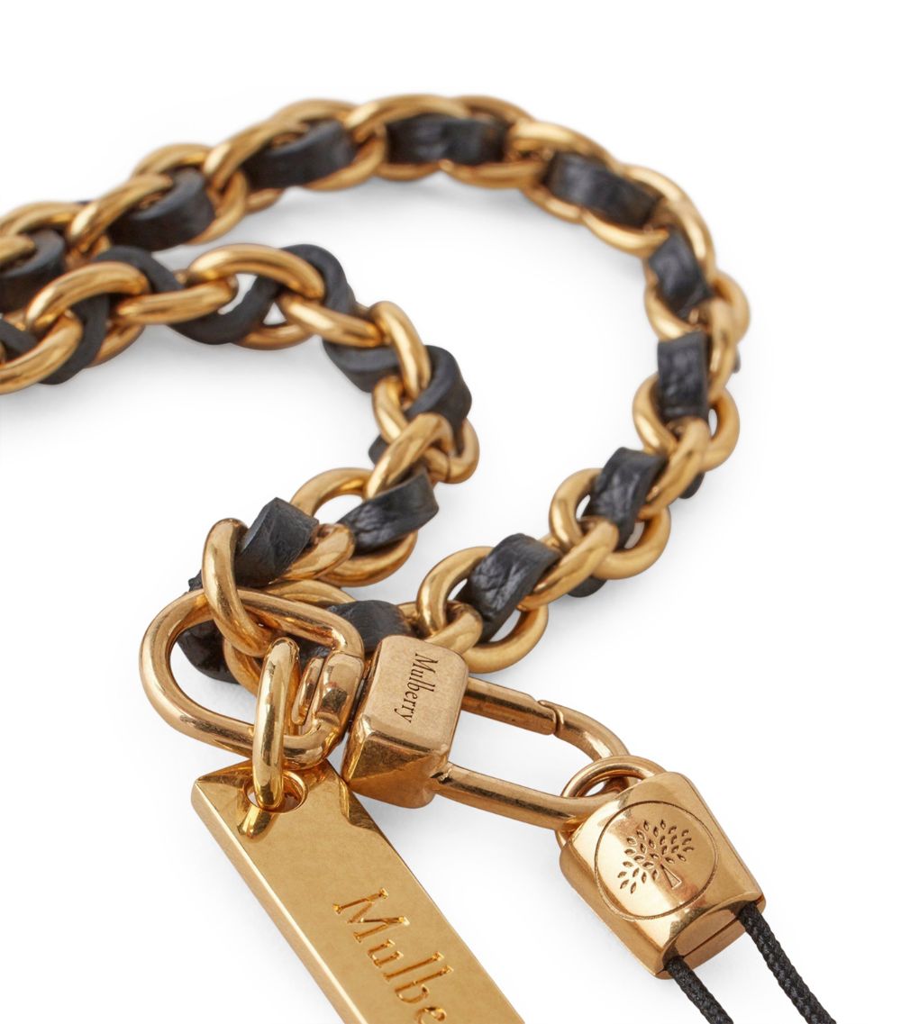 Mulberry Mulberry Woven Leather Lily Chain Lanyard