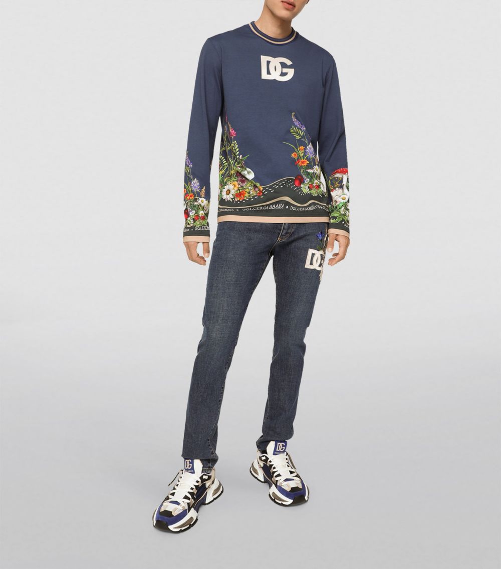 Dolce & Gabbana Dolce & Gabbana Rabbit Print Long-Sleeved T-Shirt