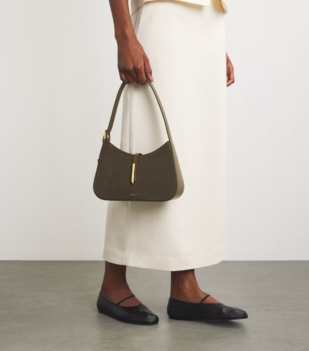 Demellier Demellier Leather And Suede Tokyo Shoulder Bag