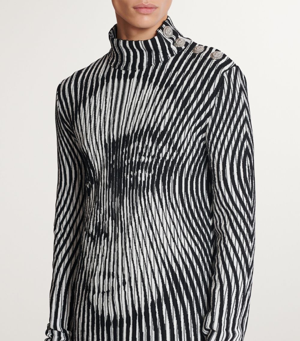 Balmain Balmain Optical Illusion Print Sweater