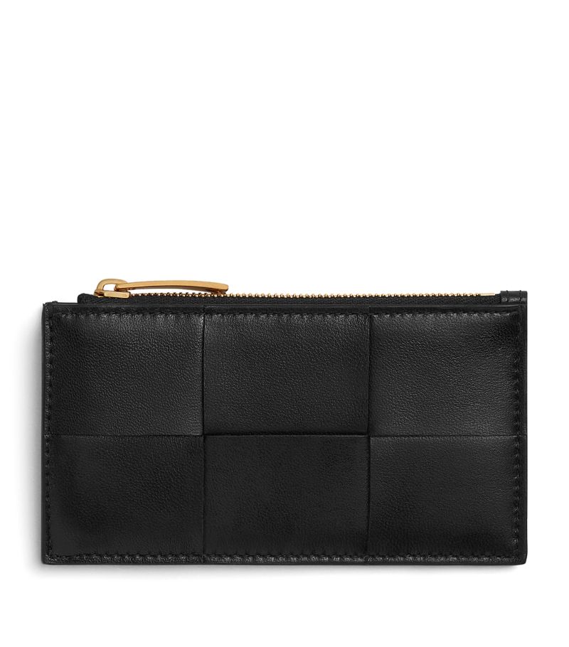 Bottega Veneta Bottega Veneta Leather Cassette Zipped Card Holder