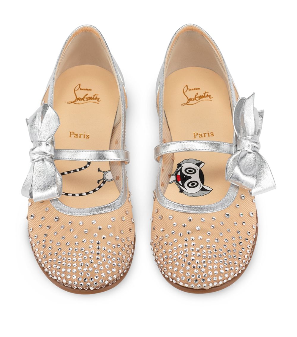 Christian Louboutin Kids Christian Louboutin Kids Melodie Strass Ballet Shoes