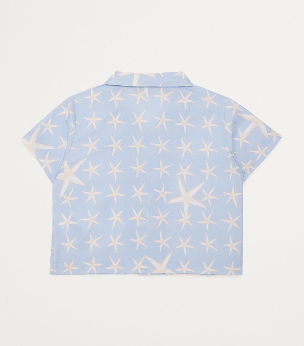 Young Versace Versace Kids Cotton Starfish Print Shirt (9-36 Months)