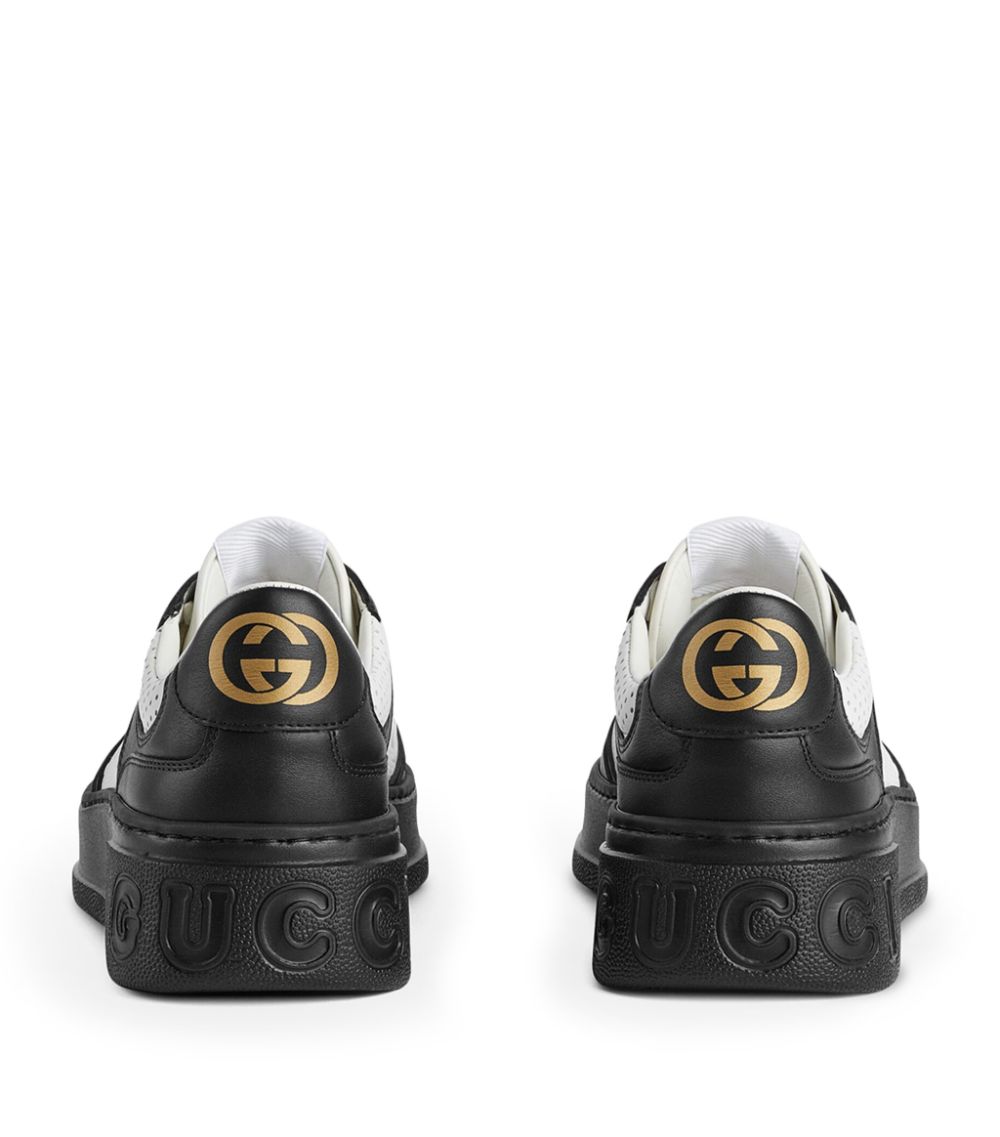 Gucci Gucci Leather Gg Embossed Sneakers