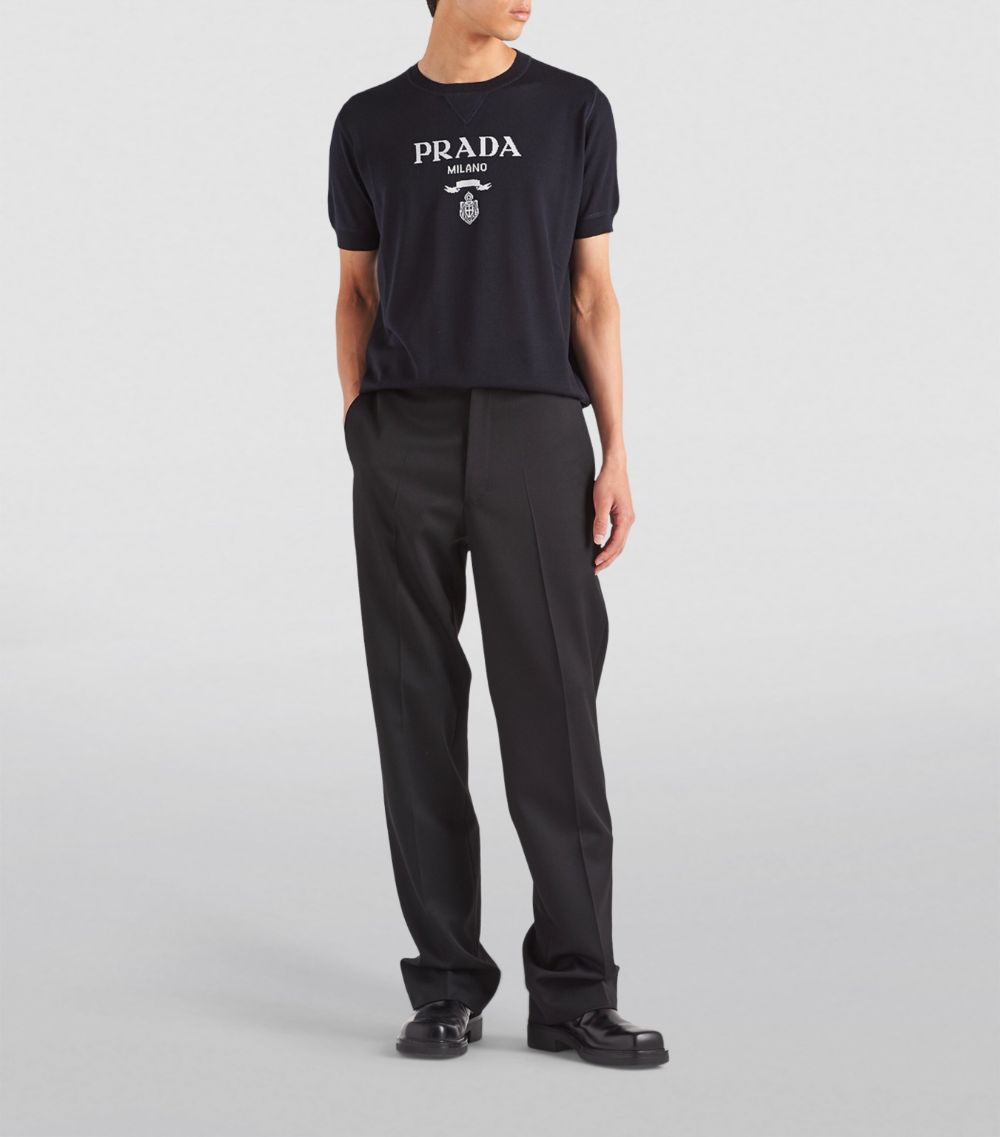 Prada Prada Wool-Cashmere Logo Sweater