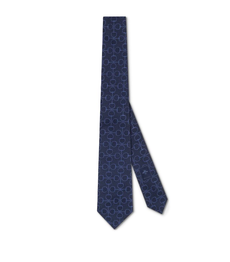 Gucci Gucci Silk Horsebit Tie