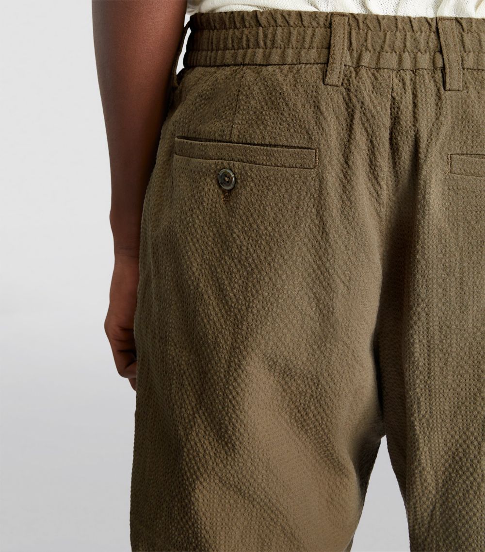 Nn07 Nn07 Stretch-Cotton Seersucker Trousers