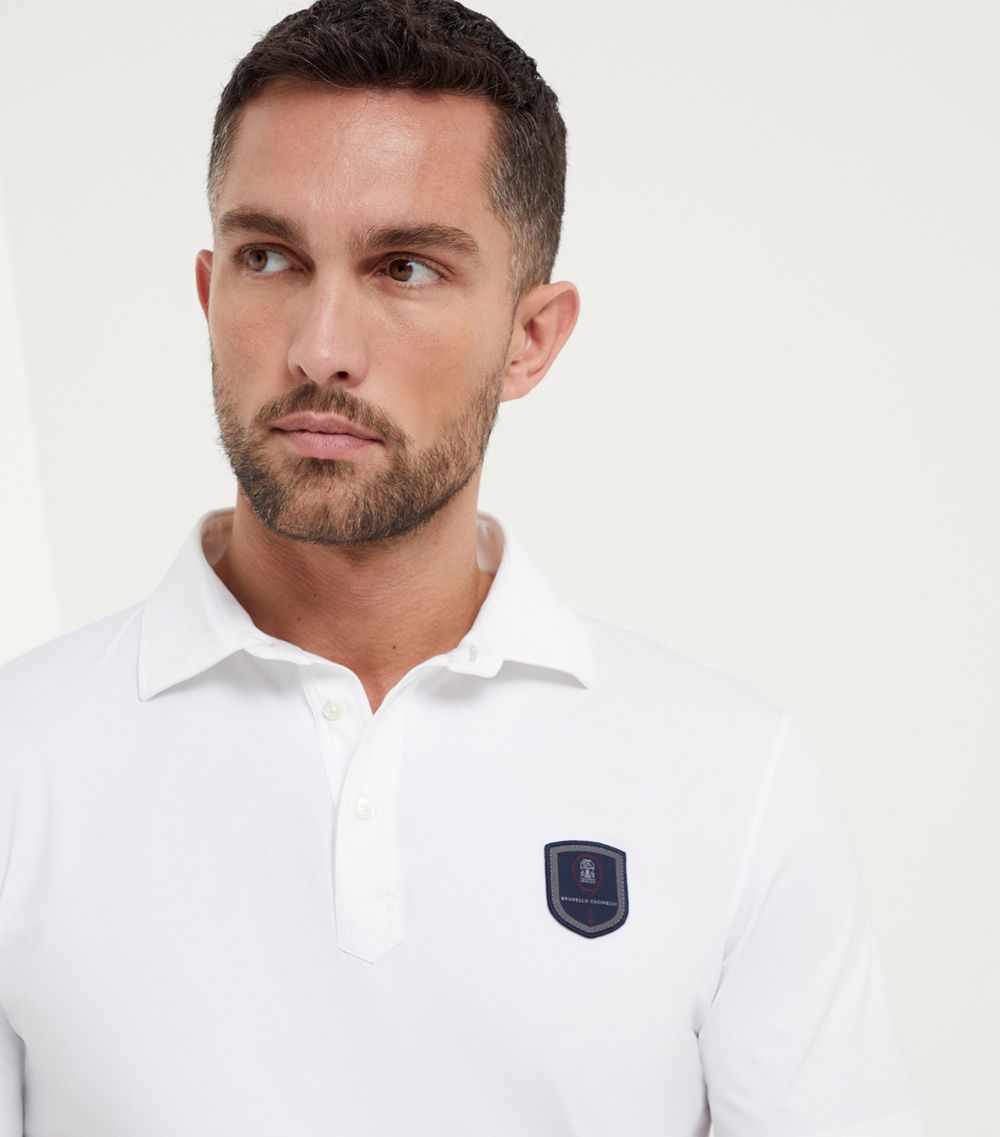 Brunello Cucinelli Brunello Cucinelli Tennis Badge Polo Shirt