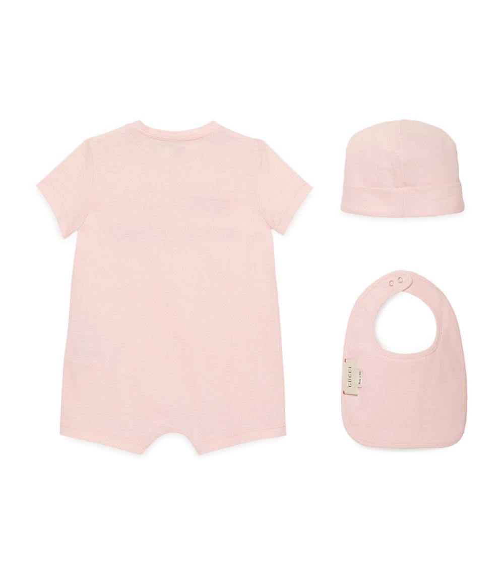 Gucci Gucci Kids Cotton Vintage Logo Gift Set (0-36 Months)