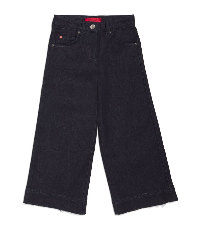  Max & Co. Kids Dark-Wash Wide-Leg Jeans (4-16 Years)