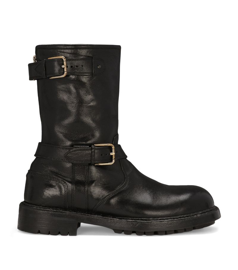 Dolce & Gabbana Dolce & Gabbana Leather Biker Boots