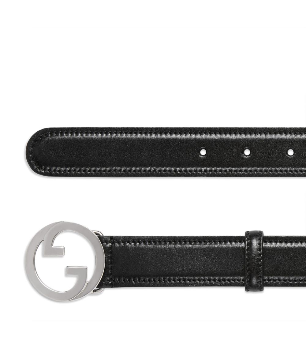 Gucci Gucci Leather Interlocking G Belt