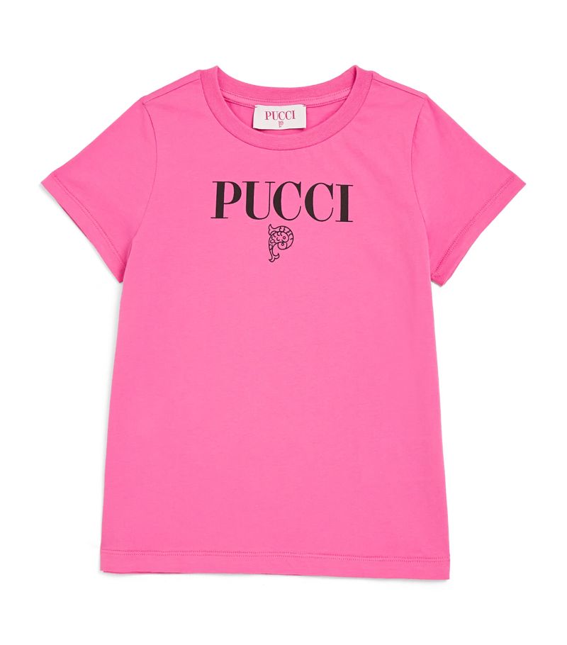 Pucci Junior Pucci Junior Cotton Logo T-Shirt (12-14 Years)