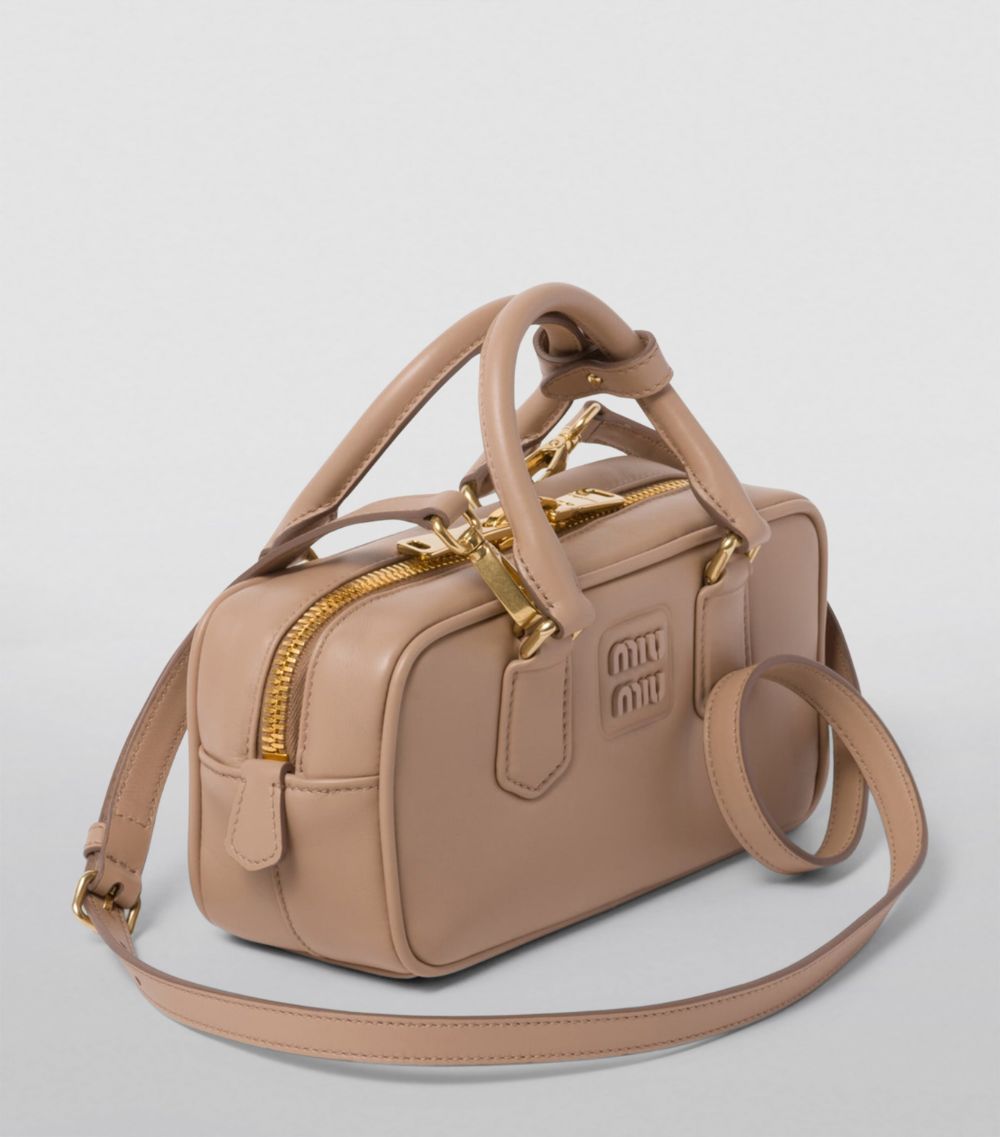 Miu Miu Miu Miu Mini Nappa Leather Arcadie Top-Handle Bag