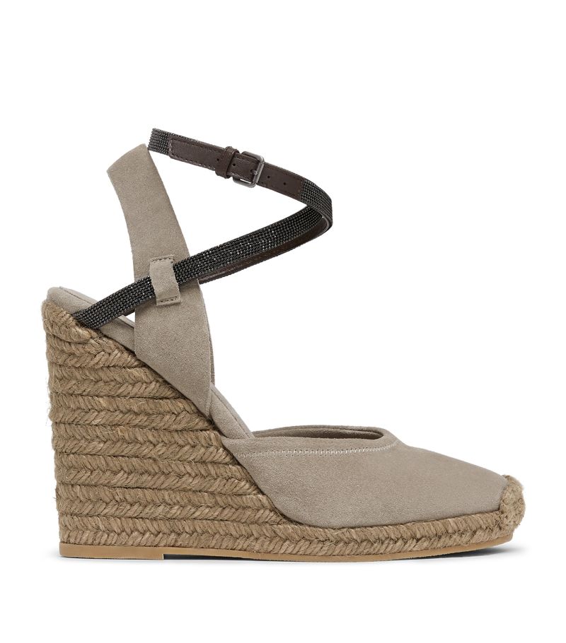 Brunello Cucinelli Brunello Cucinelli Rope-Sole Wedge Heels 100