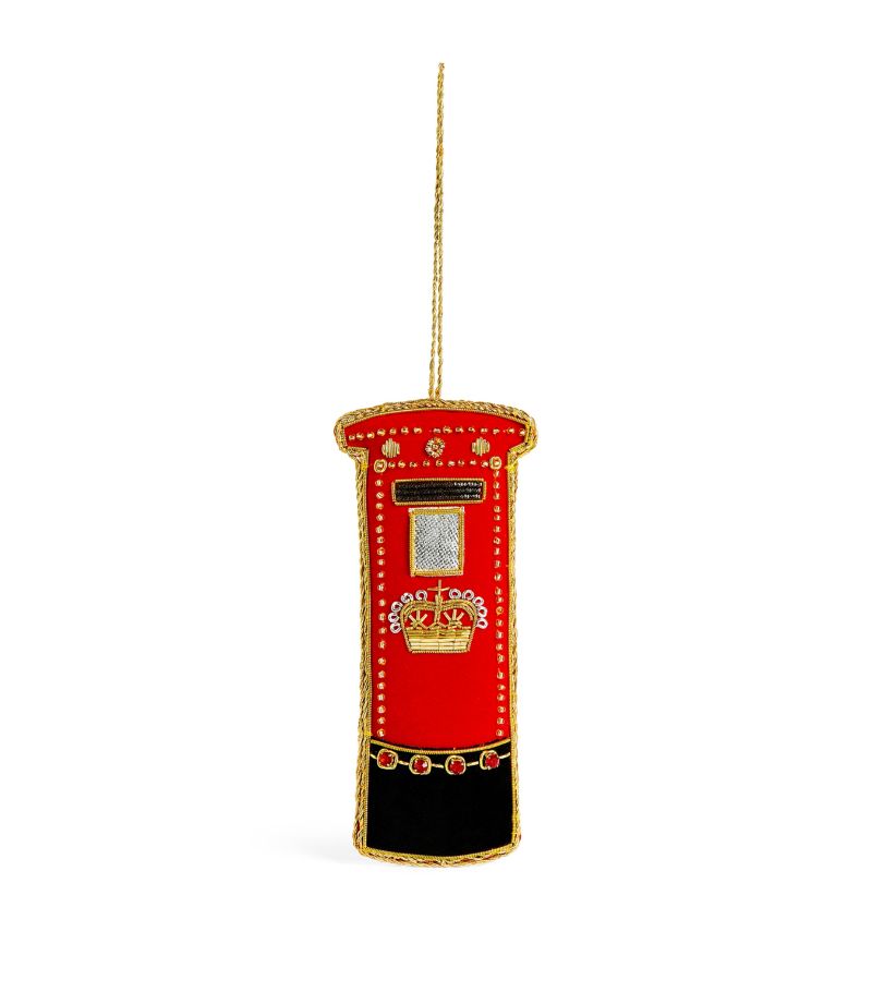 Tinker Tailor Tinker Tailor Beaded Post Box Tree Decoration