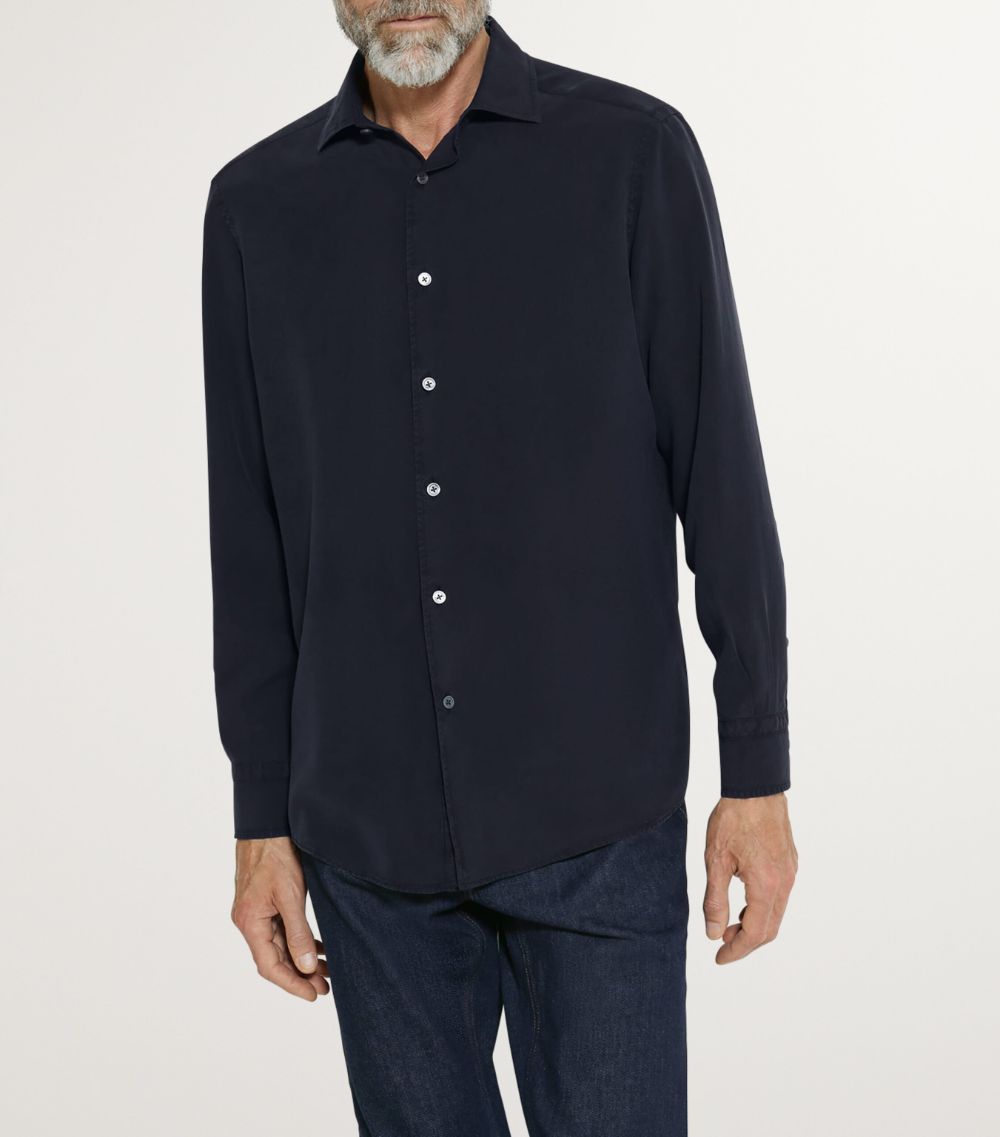 zegna Zegna Silk Garment-Dyed Shirt