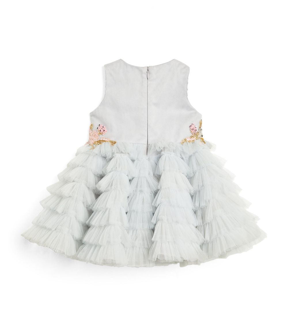 Mischka Aoki Kids Mischka Aoki Kids Embroidered Tulle-Skirt Dress (2-3 Years)