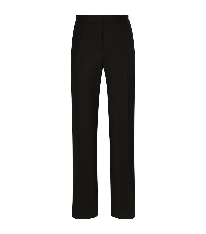 Dolce & Gabbana Dolce & Gabbana Virgin Wool Wide-Leg Trousers