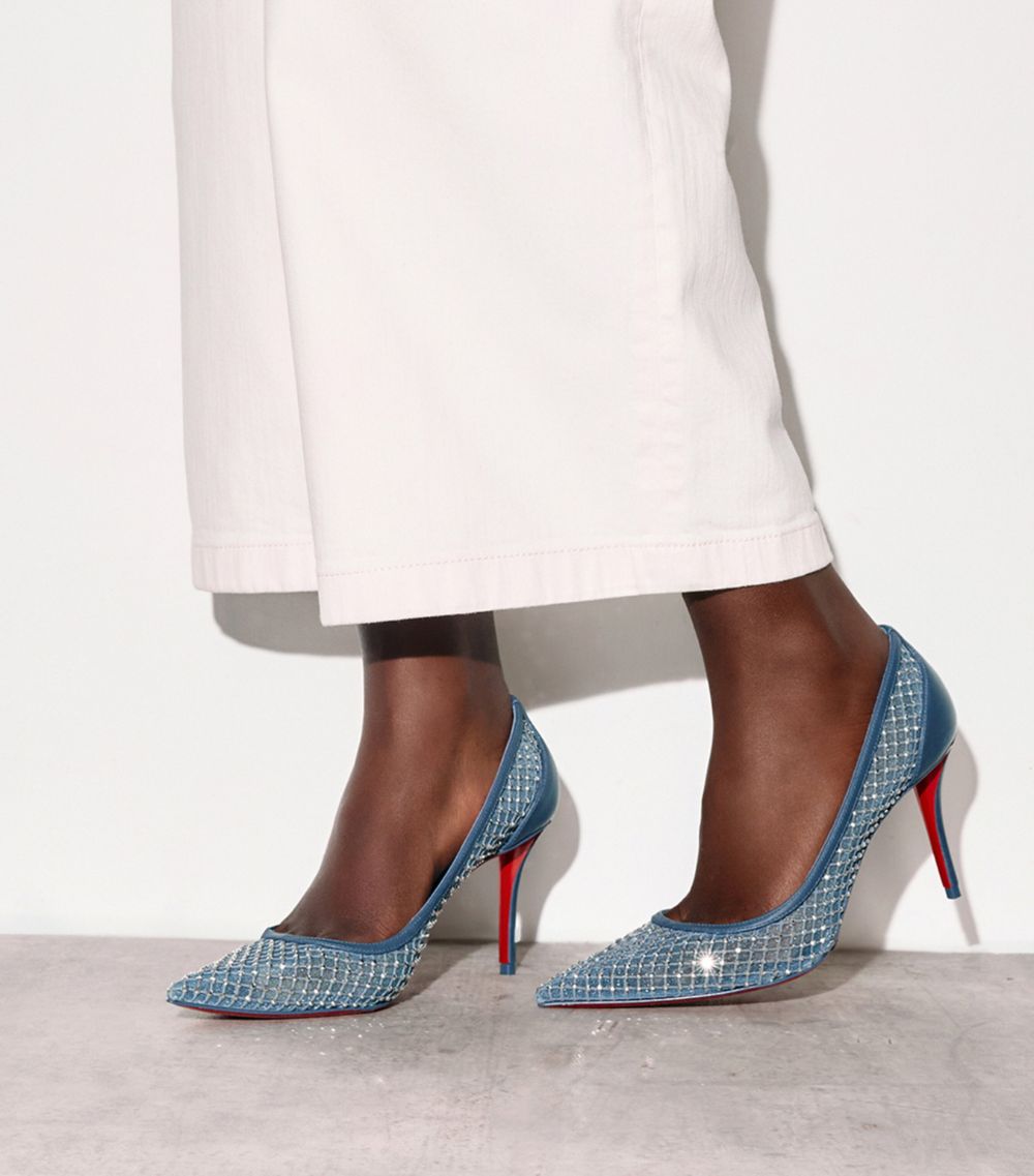 Christian Louboutin Christian Louboutin Apostropha Mesh Strass Pumps 80