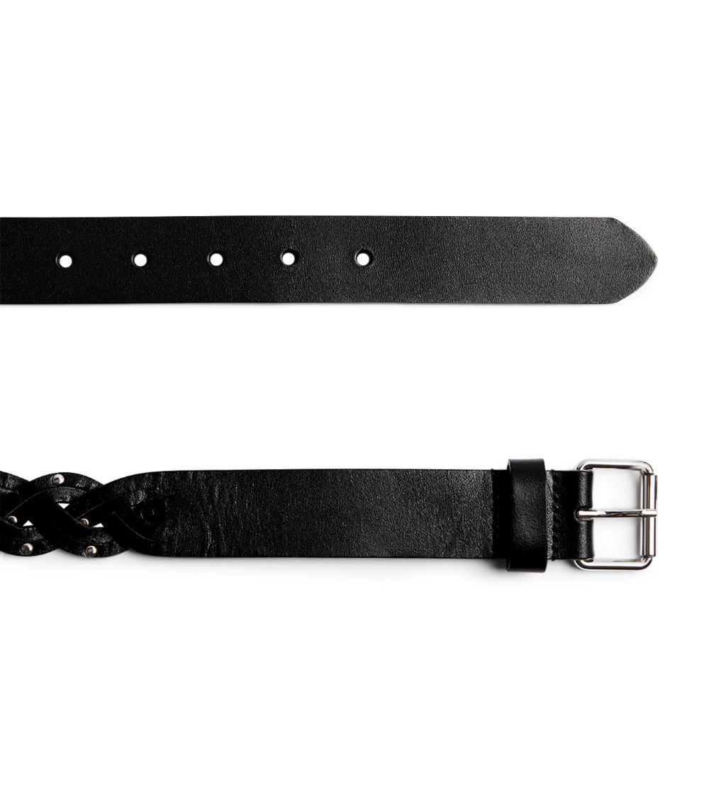 Weekend Max Mara Weekend Max Mara Studded Woven Leather Belt