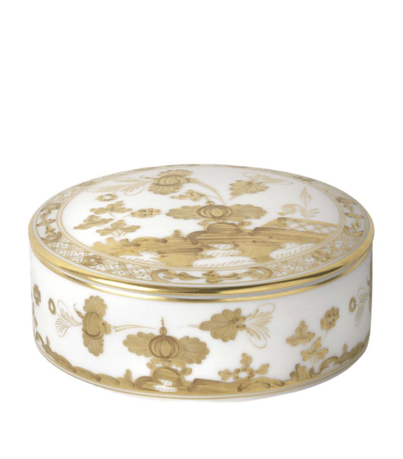 Ginori Ginori 1735 Porcelain Round Trinket Box
