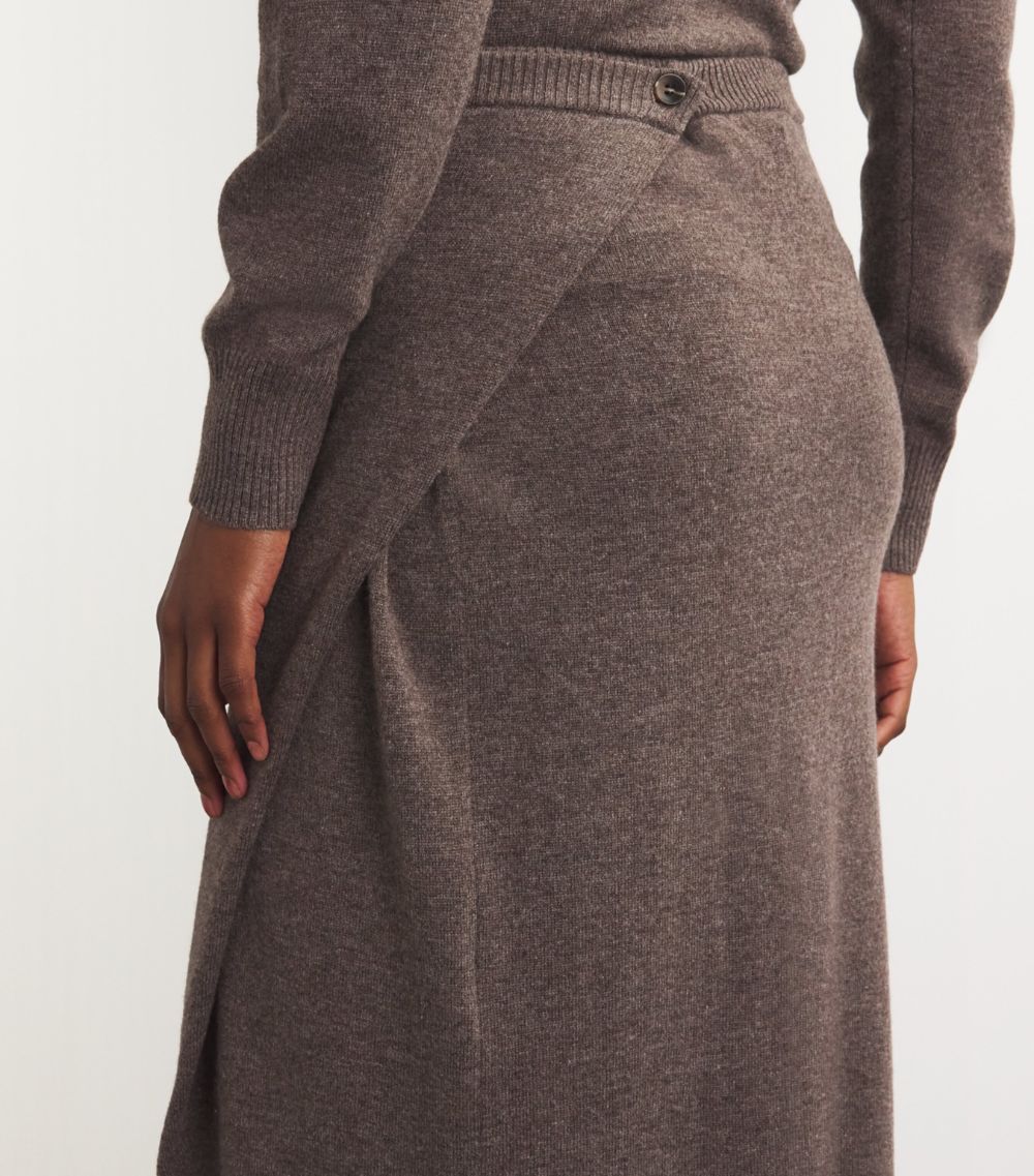 Christopher Esber Christopher Esber Wool-Cashmere Fasten Maxi Skirt