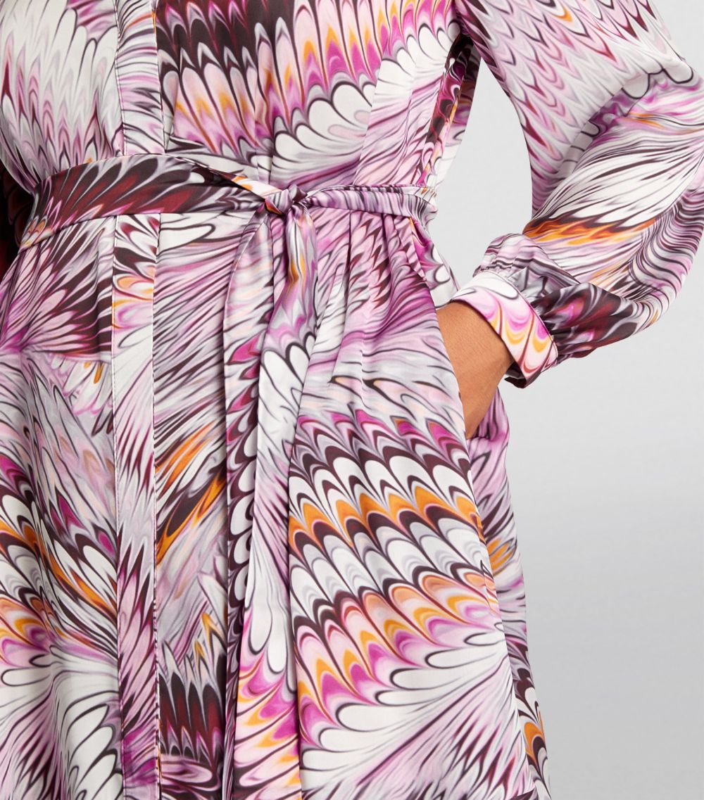 Marina Rinaldi Marina Rinaldi x Mary Katrantzou Satin Printed Mini Dress