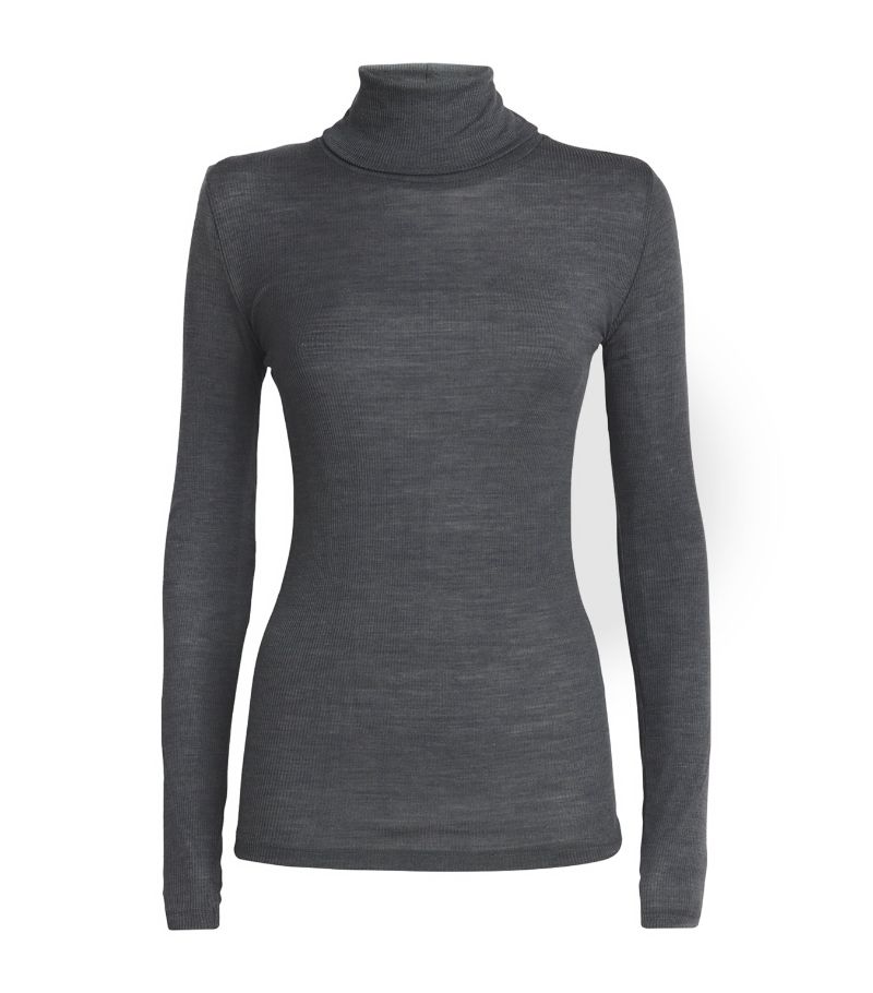 Zimmerli Zimmerli Wool-Silk Rollneck Top