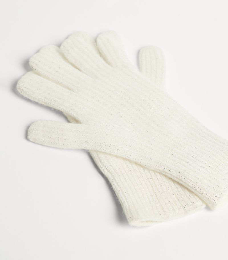 Brunello Cucinelli Kids Brunello Cucinelli Kids Cashmere Sparkling Gloves