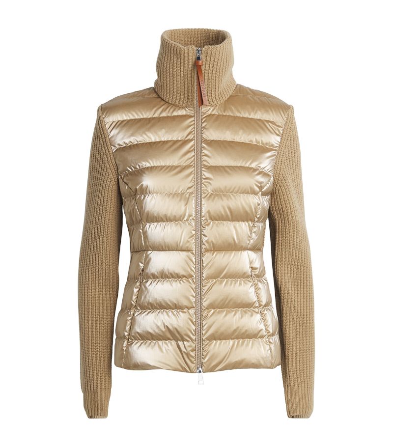 Moncler Moncler Wool-Down Padded Cardigan