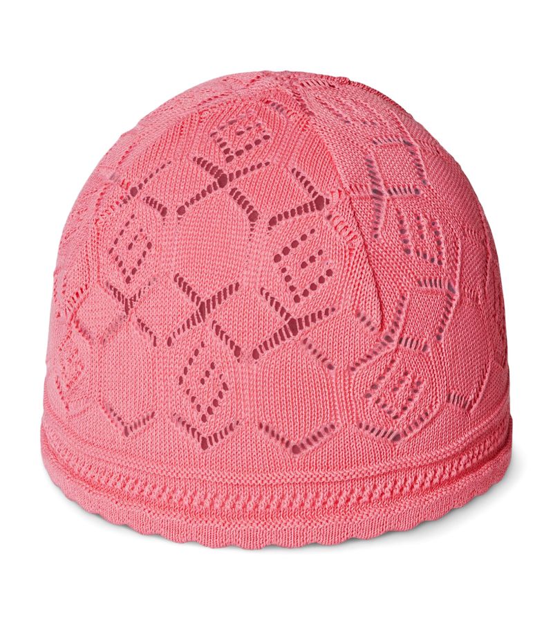 Gucci Gucci Kids Knitted Rhombus-G Hat