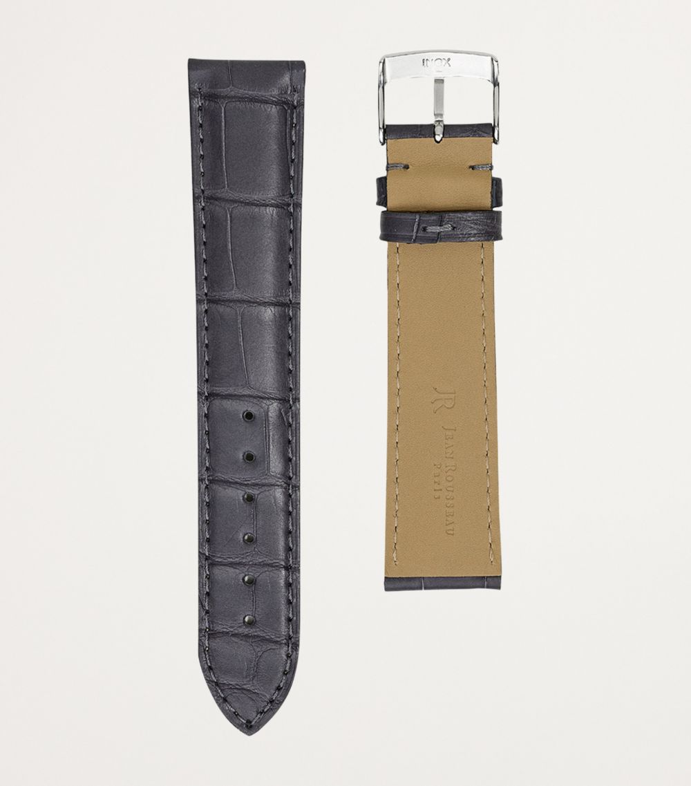 Jean Rousseau Jean Rousseau Classic 3.5 Alligator Leather Watch Strap (19Mm)