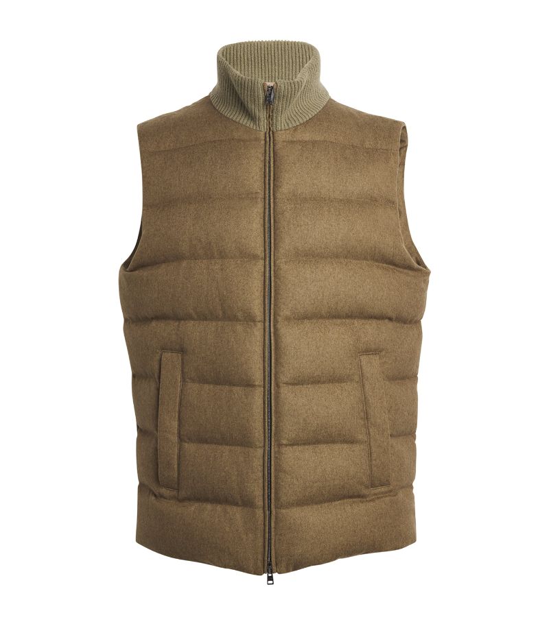 Herno Herno Silk-Cashmere Down-Padded Water-Resistant Gilet