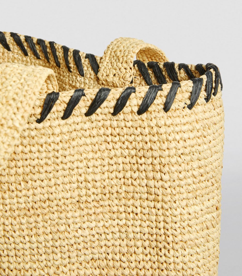 Lanvin Lanvin Raffia Logo Tote Bag