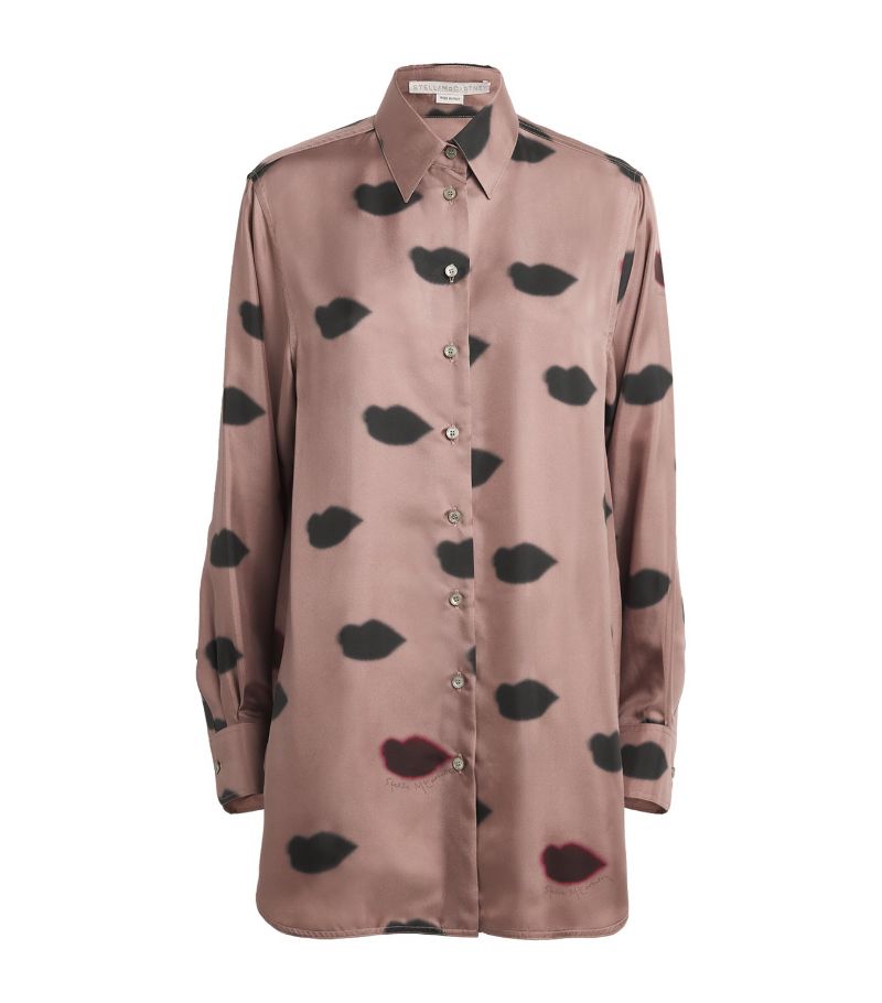 Stella McCartney Stella Mccartney Silk Lips Shirt