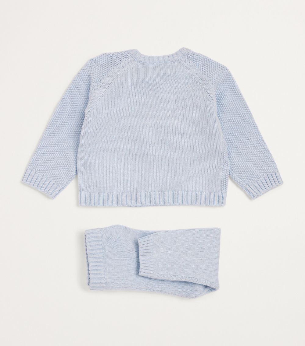 Carrément Beau Carrement Beau Cotton-Wool Cardigan And Leggings Set (12 Months)