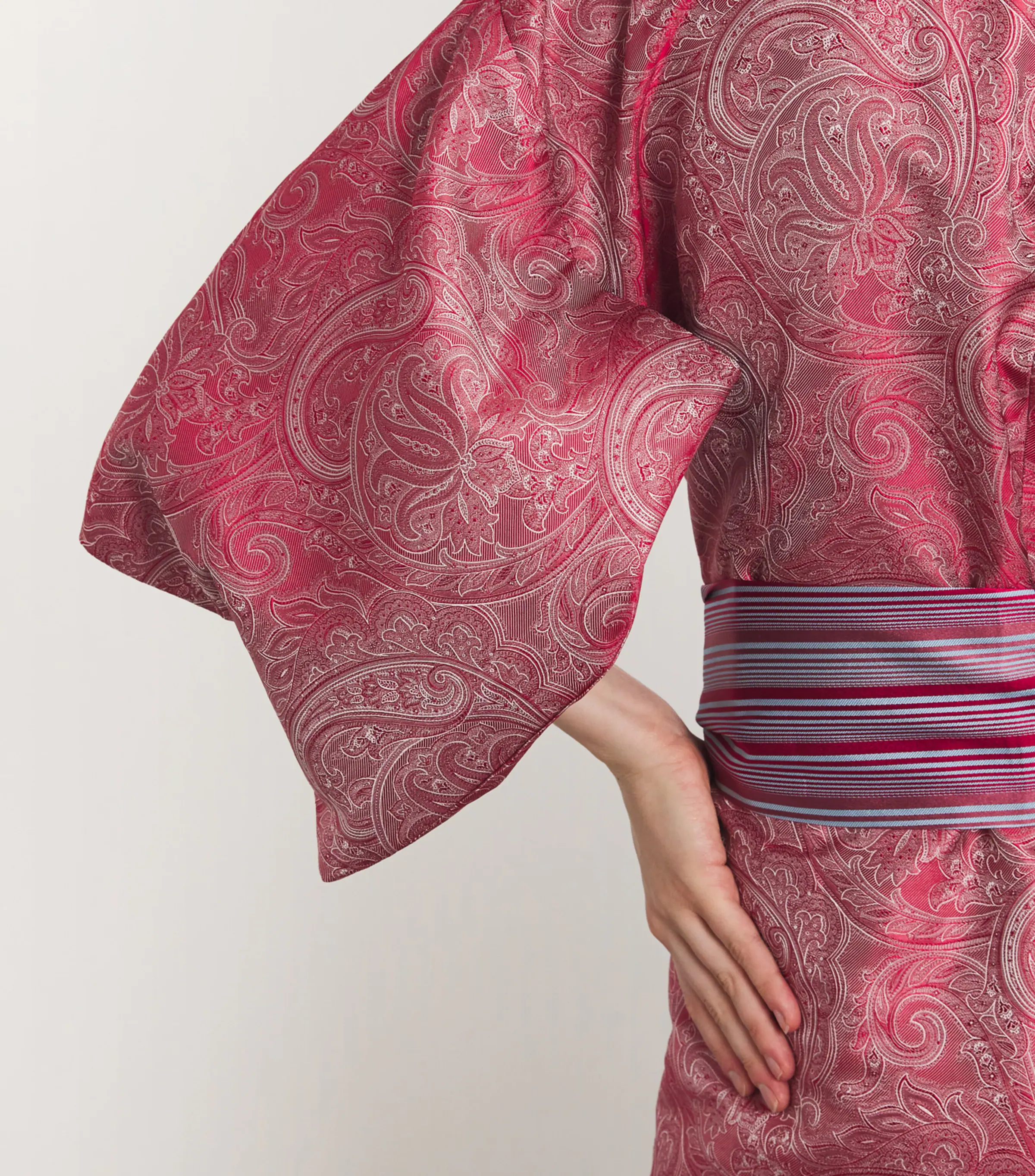  Daniel Hanson Silk Paisley Kimono Robe