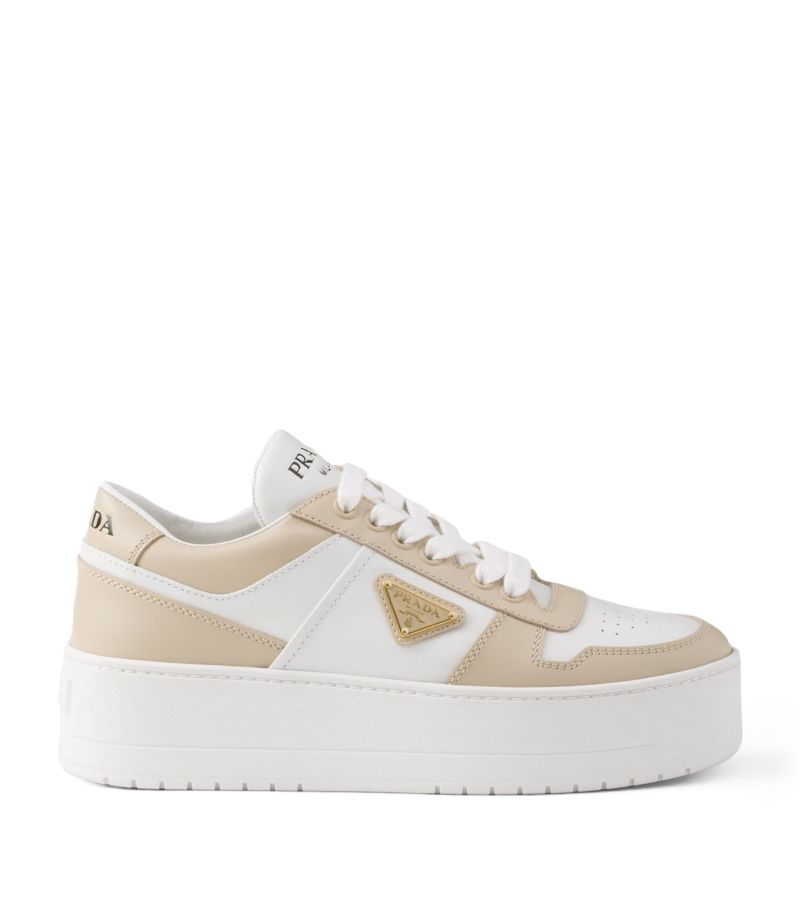 Prada Prada Leather Platform Downtown Sneakers 50