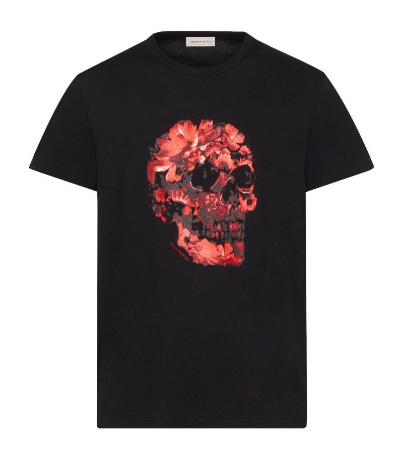 Alexander McQueen Alexander Mcqueen Floral Skull Graphic T-Shirt