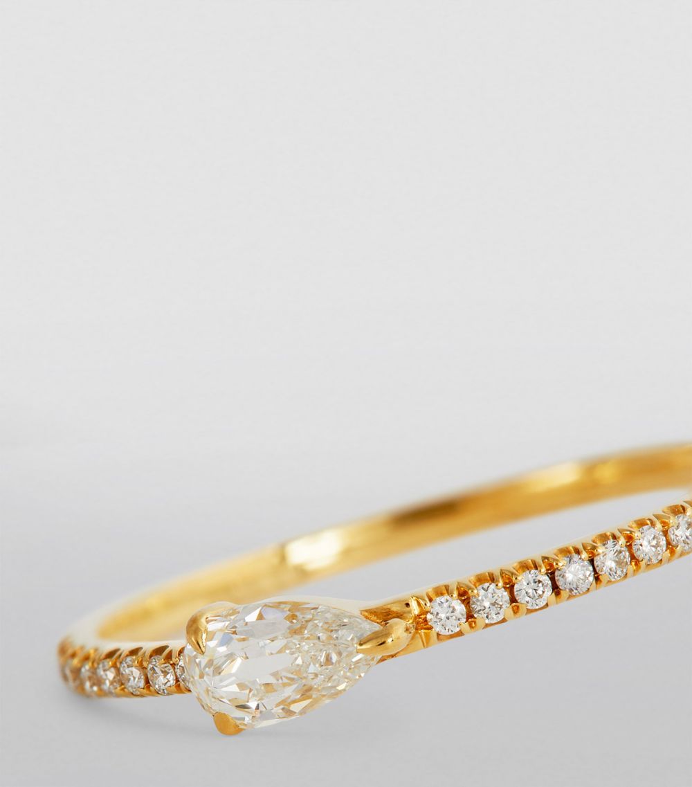 Eva Fehren Eva Fehren Yellow Gold And Diamond Boa Ring