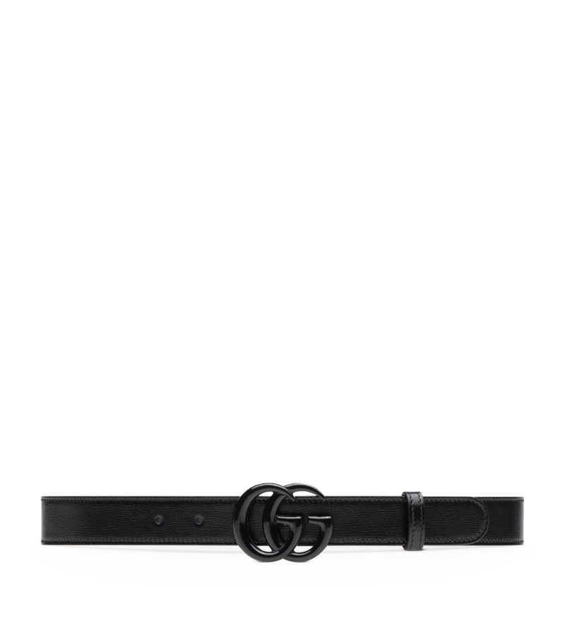 Gucci Gucci Leather Thin Gg Marmont Belt