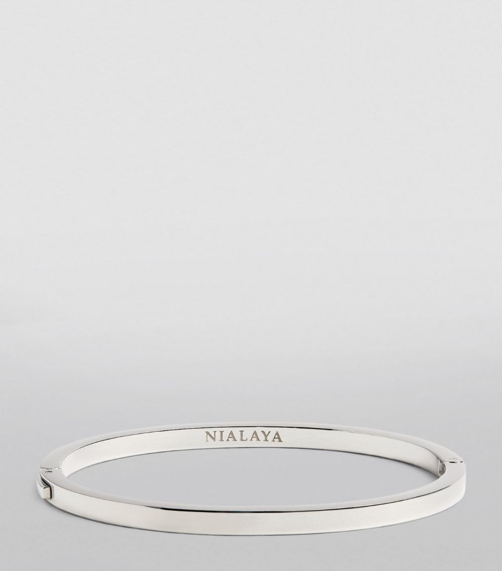 Nialaya Jewelry Nialaya Jewelry Silver-Plated Simplicity Bangle