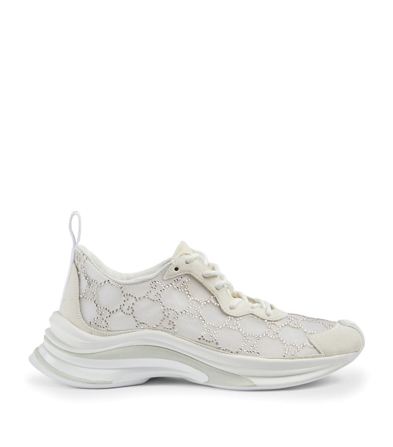 Gucci Gucci Crystal Gg Run Sneakers