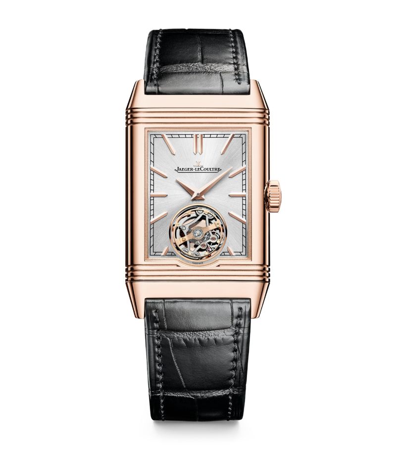 Jaeger-Lecoultre Jaeger-Lecoultre Rose Gold Reverso Tribute Tourbillon Watch 27.4Mm