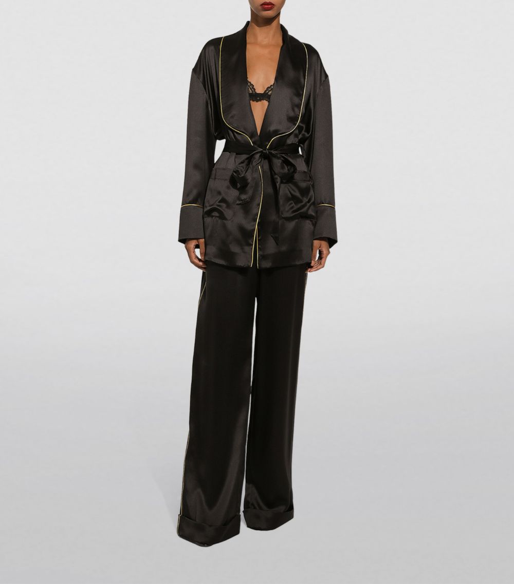 Dolce & Gabbana Dolce & Gabbana Silk Belted Robe