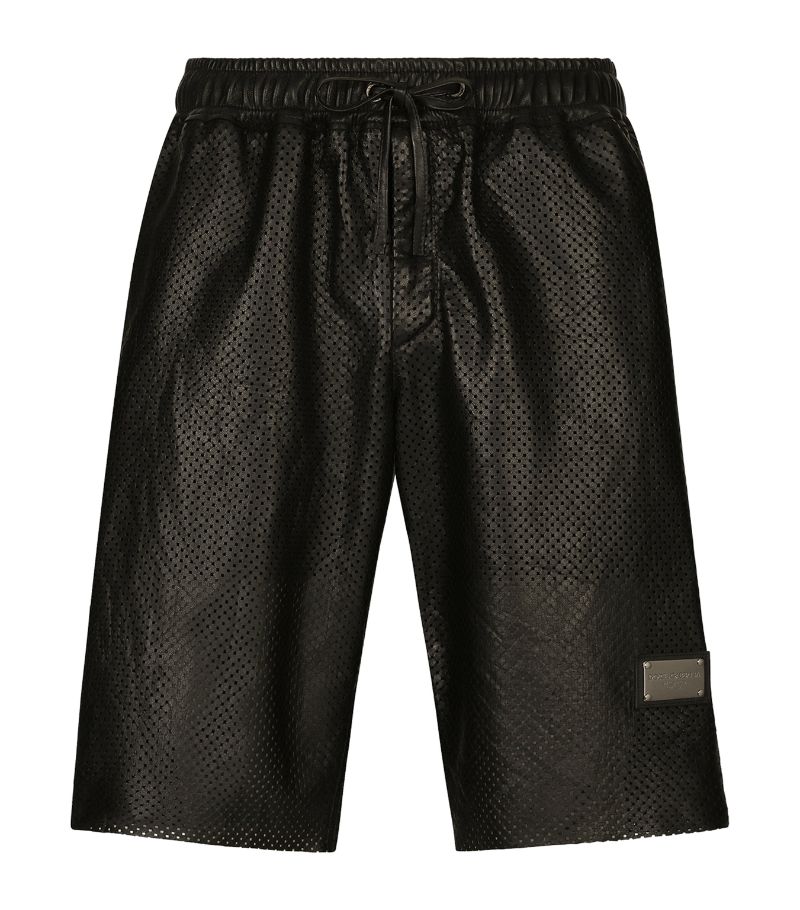 Dolce & Gabbana Dolce & Gabbana Lambskin Basketball Shorts