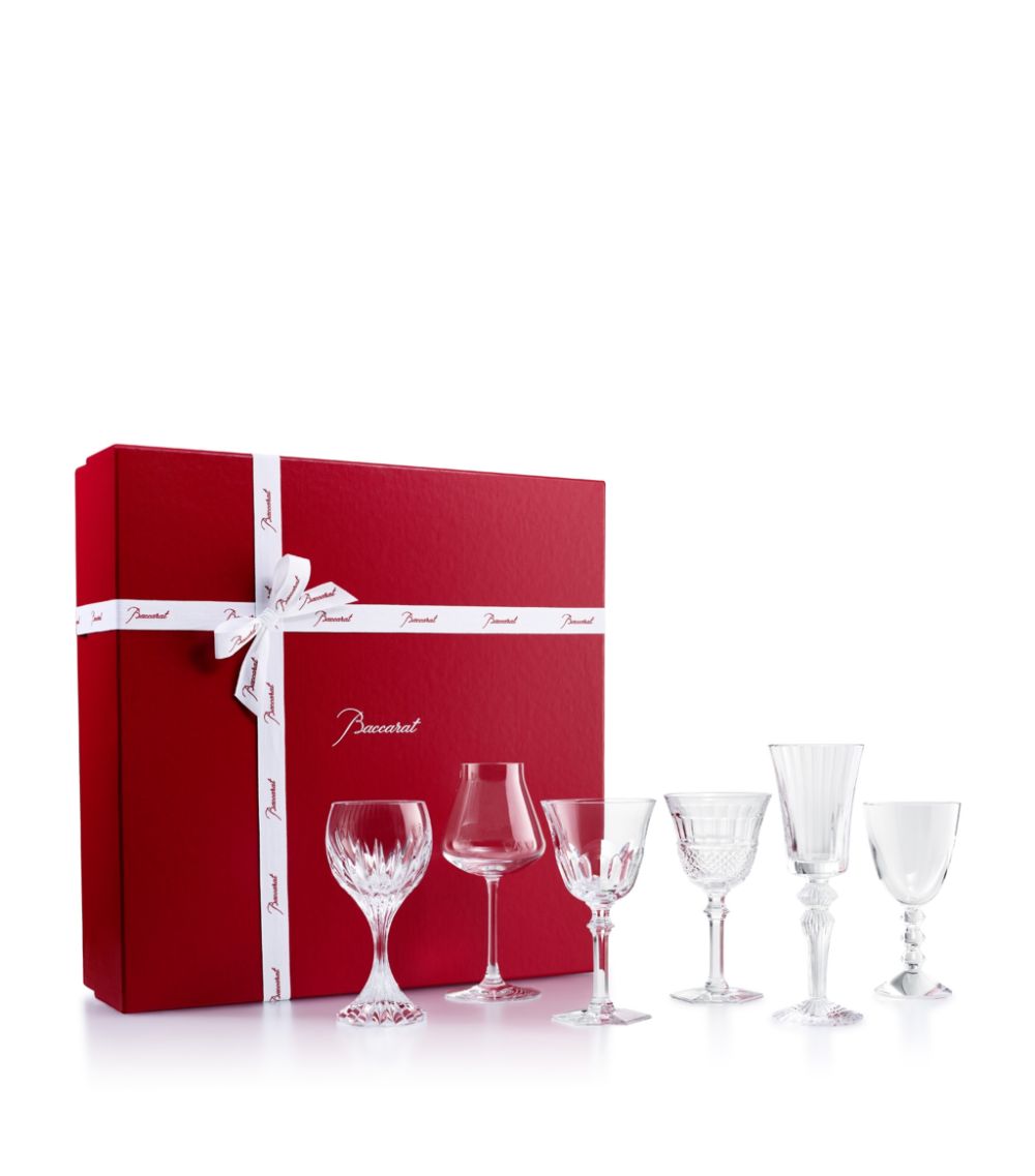 Baccarat Baccarat Set Of 6 Coffret Wine Therapy Wine Glasses